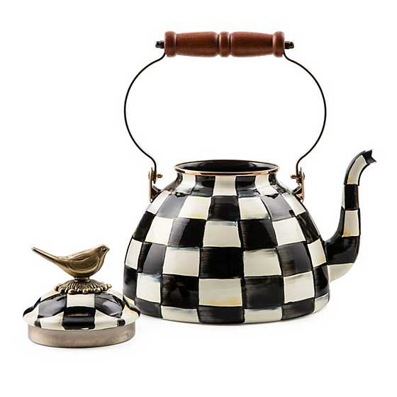 Courtly Check 3qt Tea Kettle with Bird