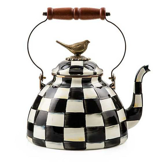 Courtly Check 3qt Tea Kettle with Bird